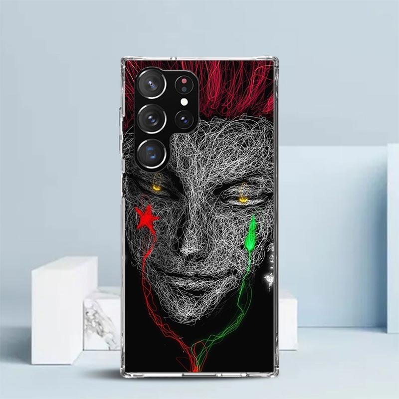 Чехол для телефона Huner X-Hunters Hisoka для Samsung Galaxy S24 S25 Edge S26 Ultra S22 S23 Plus S21 + S20 FE Мягкая задняя крышка из ТПУ Galaxy
