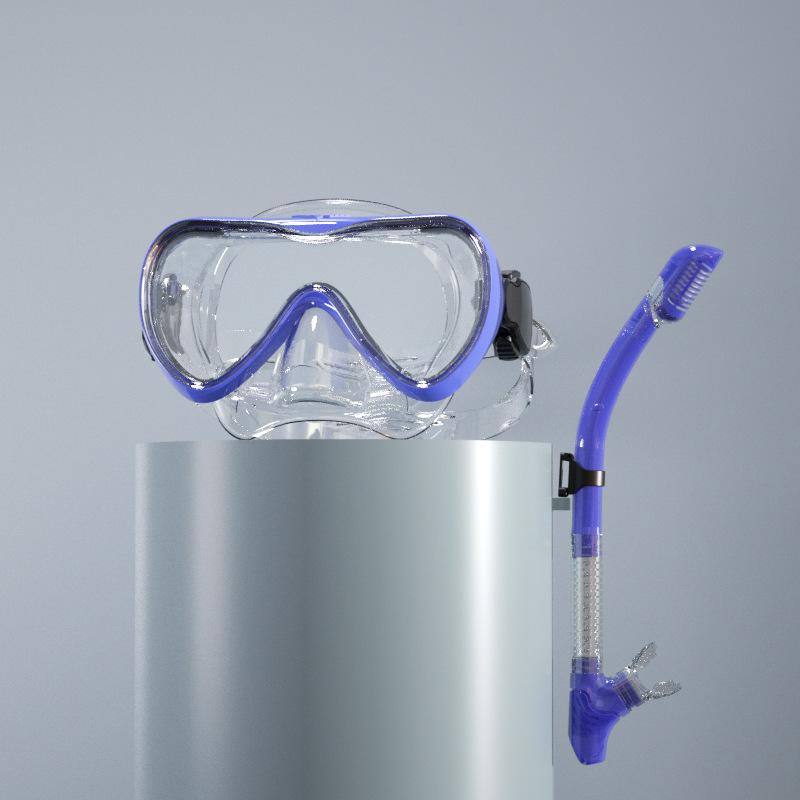Новая большая оправа для дайвинга, маска для сноркелинга, HD закаленное стекло, водонепроницаемые очки для дайвинга, набор масок для дайвинга с сухой подводной охотой