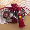 Chinese Style Chinese Style Jewelry Storage Bag Tassel Drawstring Bag  Party