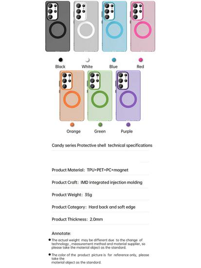 Матовый Магнитный Чехол для Телефона Samsung S26 Ultra - Совместим с S24/S23, Дизайн "Как Кожа", Новая Модель A57.