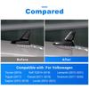 AIRSPEED Volkswagen Accessories Real Hard Carbon Fiber Car Shark Fin Antenna Cover Decoration Cover