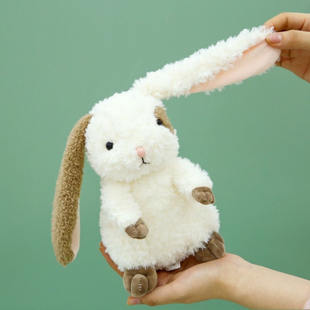 PP Cotton Long Ears Rabbit Stuffed Toy Fluffy Sitting Bunny Plush Doll Rabbit Plush Toy  Home Decor