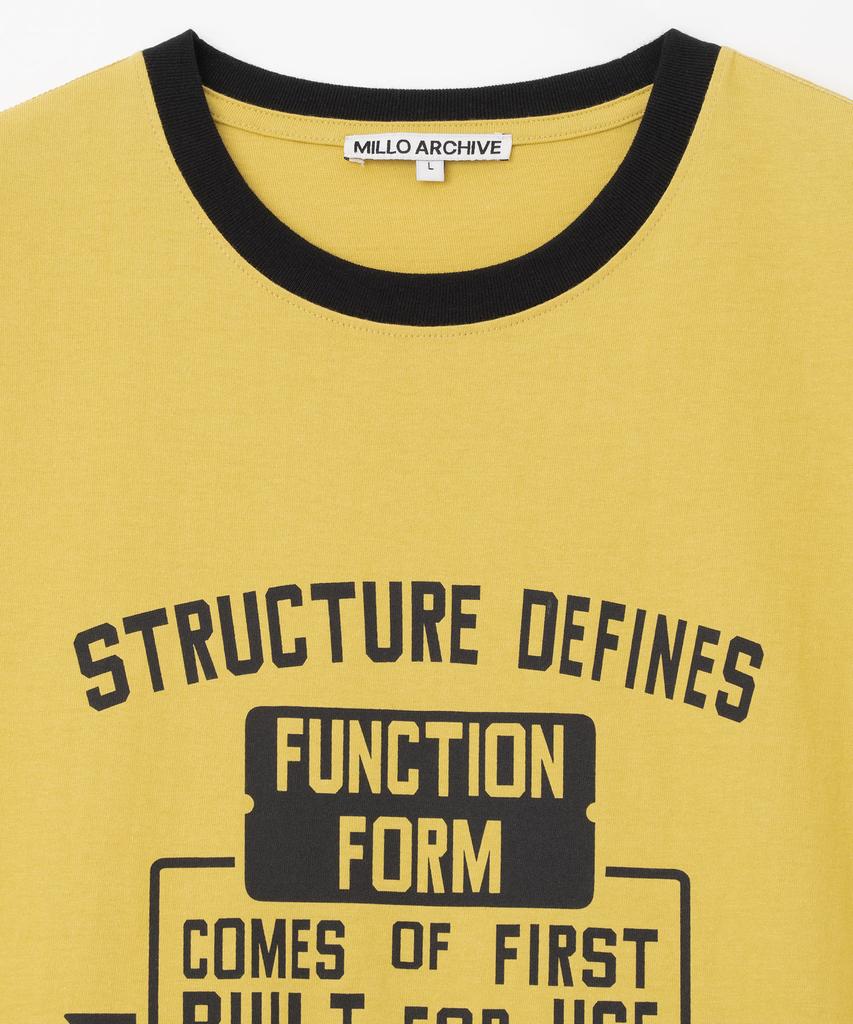 MILLO ARCHIVE Note Ringer T-Shirt [Mustard]