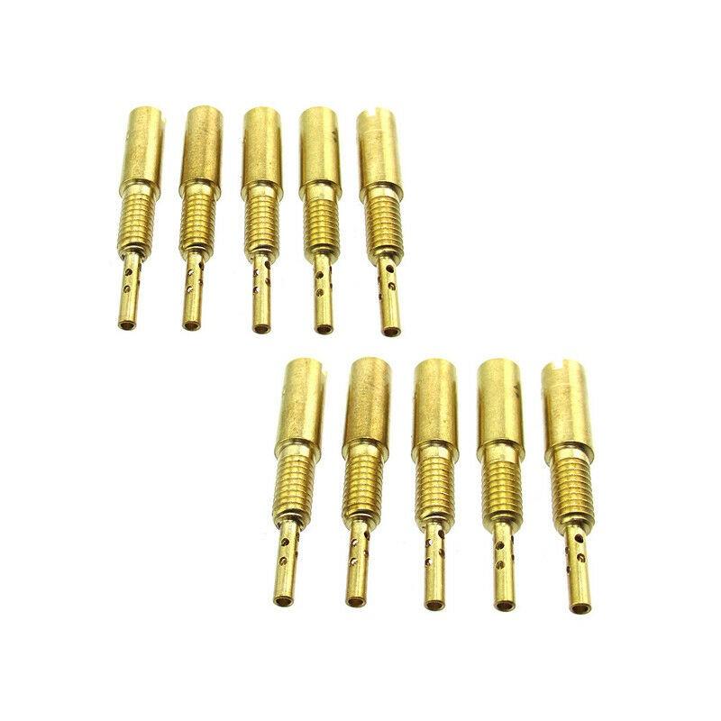 Set of For Pilot Slow Jets #15 40 for Mikuni Carburetor R VM28/486 34/36/38/40 Flat Slide with Accelerator Pump 10 PiecesCarburetors Jets 7