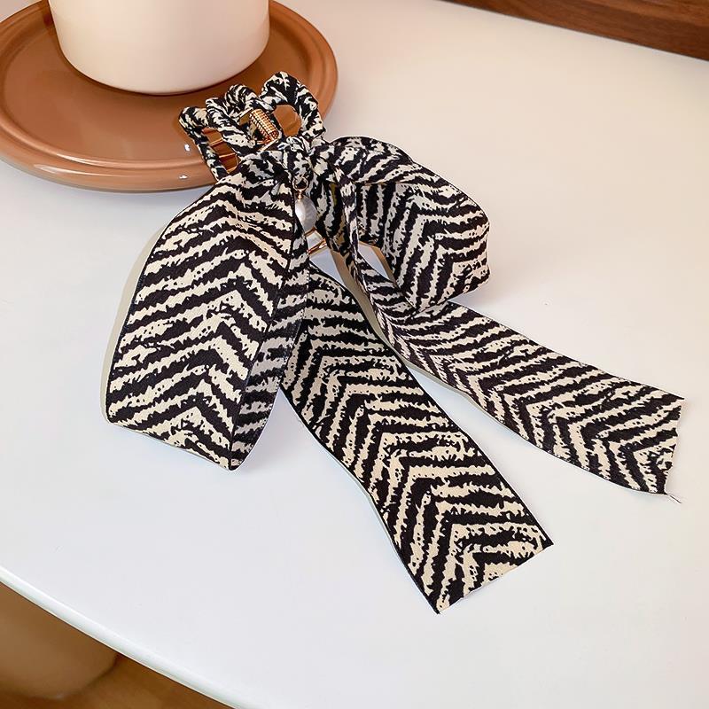 Hair Claw Striped Bow Bobby Pins Shark Clip Hair Accessories for Women Kids Hair Accessories Hair Claw Clip