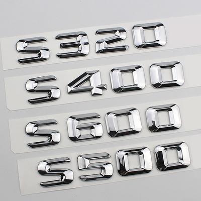 ABS 3D Chrome автомобильные буквы багажник эмблема значок наклейка для W220 W221 W222 S300 S320 S350 S400 S500 Mercedes надпись