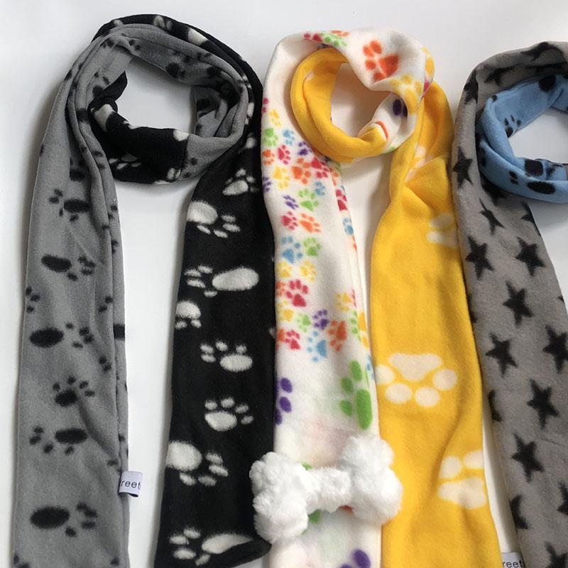 Y2K Star Scarf Vintage Plush Cashmere Longer Scarf Wome Neck Warmer Bone Ornaments Cute Puppy Paw Accessories JK Accessrioes