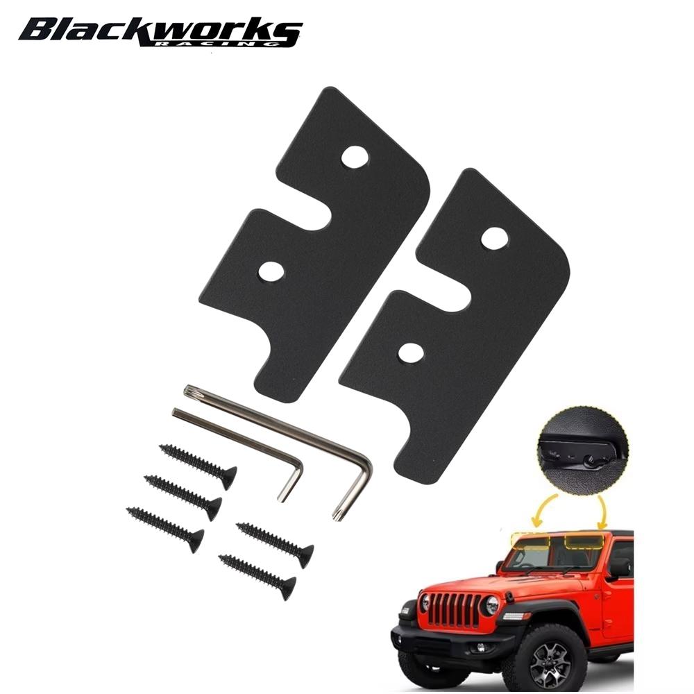 Комплект для ремонта зажимов солнцезащитного козырька для Jeep Wrangler JK 2018 Для Wrangler 2018-2025 Для Gladiator 2020-2025 Прочные автозапчасти из алюминия