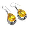 Citrine Gemstone Handmade 925 Sterling Silver Jewelry Earring 1.50