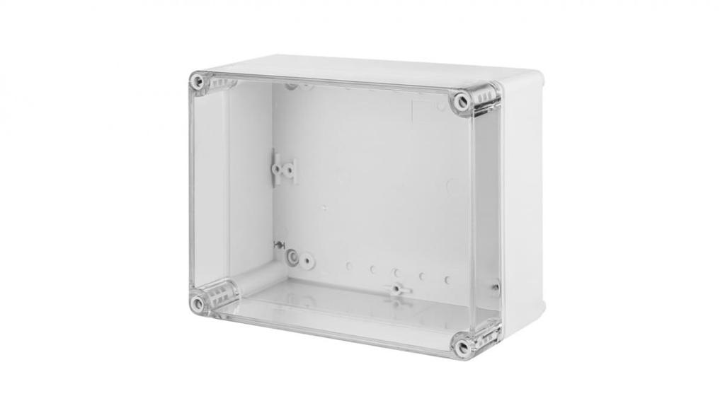 Industrial Puszka Hermetyczna N/T 220X170X107Mm Ip65 Szara, Pokrywa Transparentna 2717-01