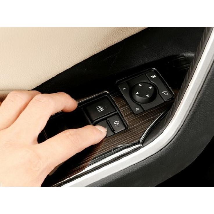 Панель переключателей Черная Накладка-крышка стеклоподъемника Для - Toyota RAV4 Сталь 4 шт.