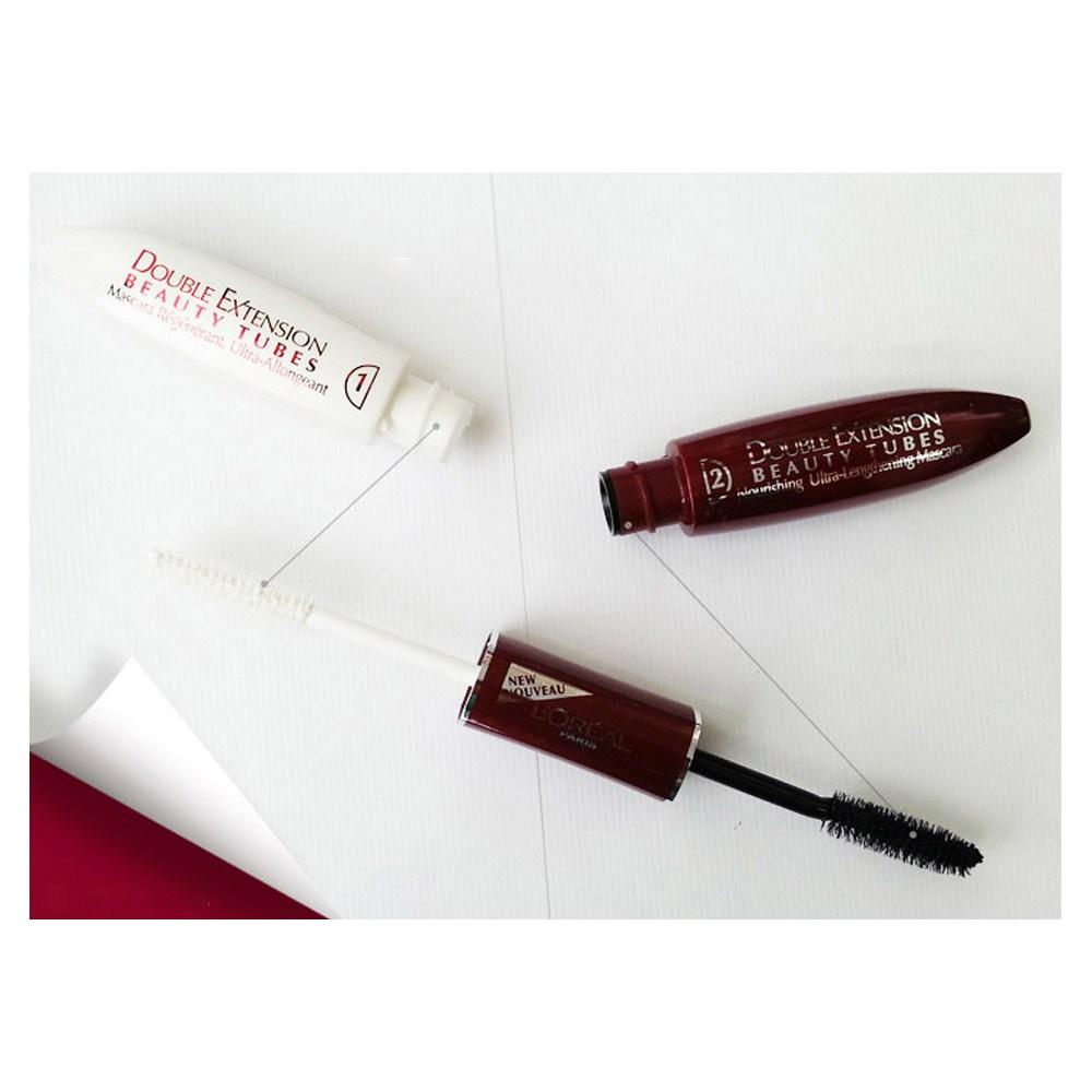 LOREAL PARiS Double Extension Beauty Tube Mascara 14ml, Double Extension Beauty Tube, 1 Piece