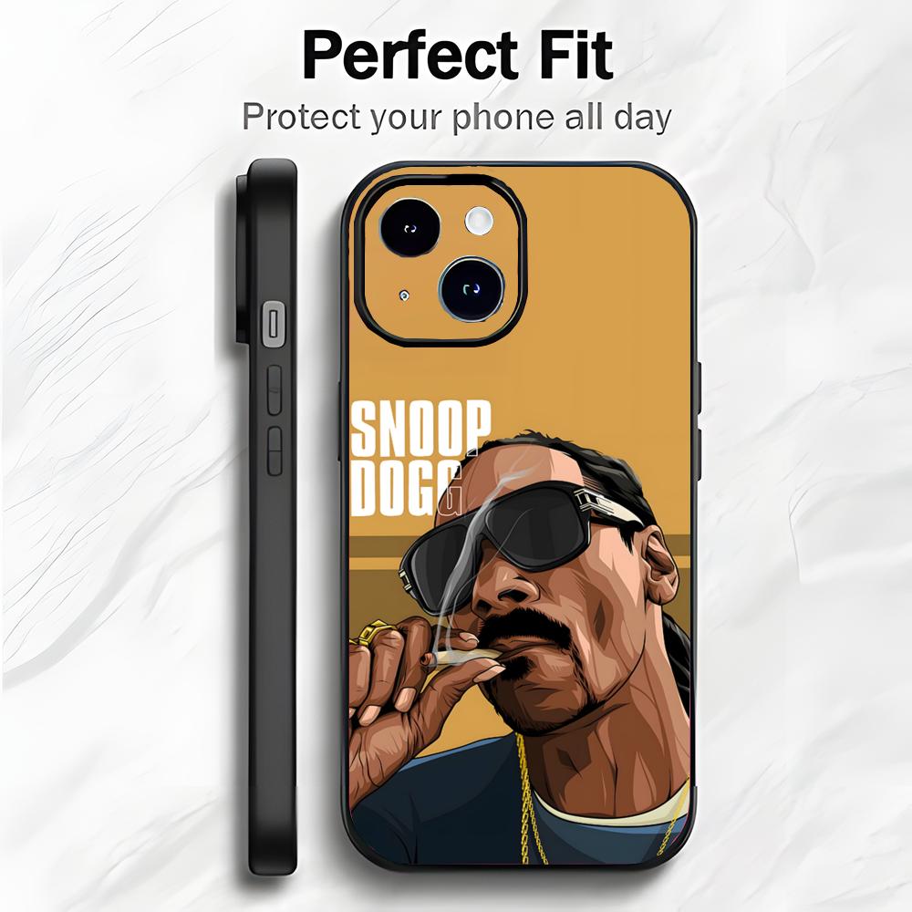 HipHop Американский рэпер S-Snoop D-Dogg Чехол для телефона Чехол для телефона Мягкая упаковка Легкий Для iPhone17 16 15 14 13ProMax