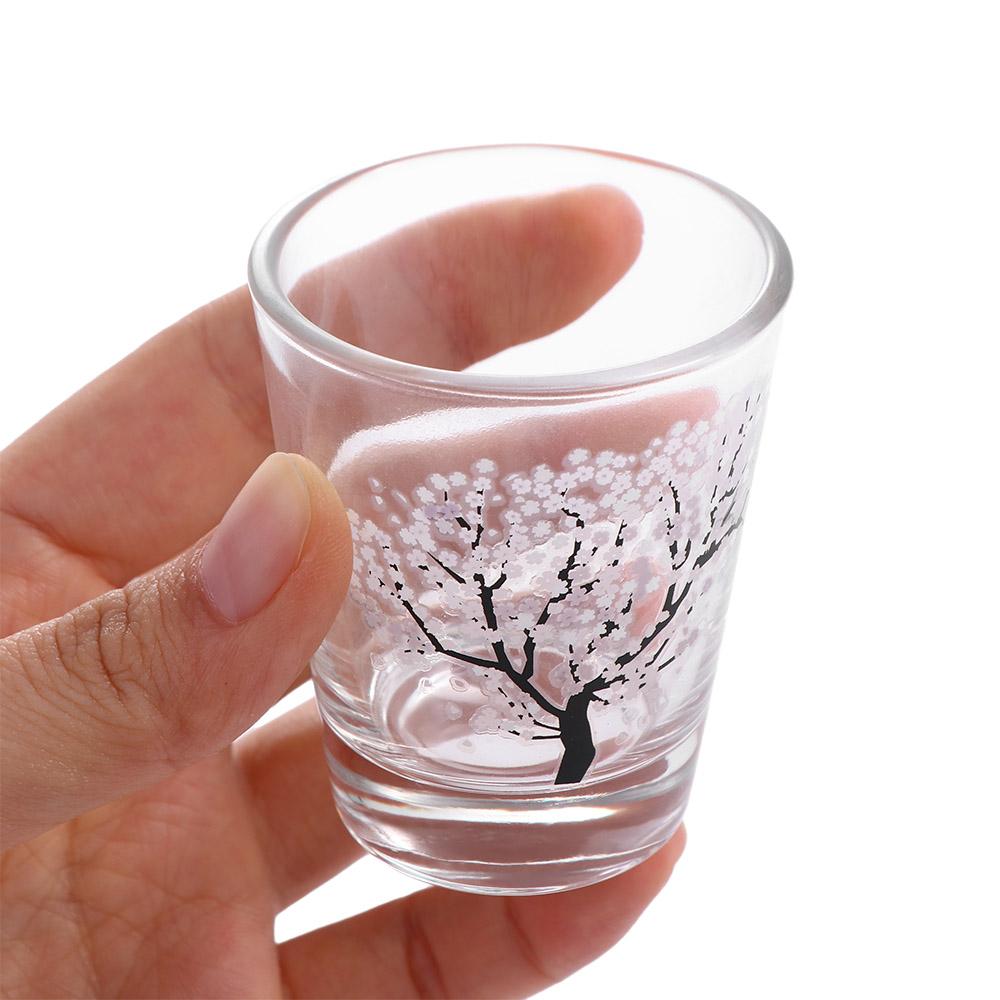 Прочный термочувствительный ликер маленькая чашка для воды чашка сакуры бокал для вина байцзю