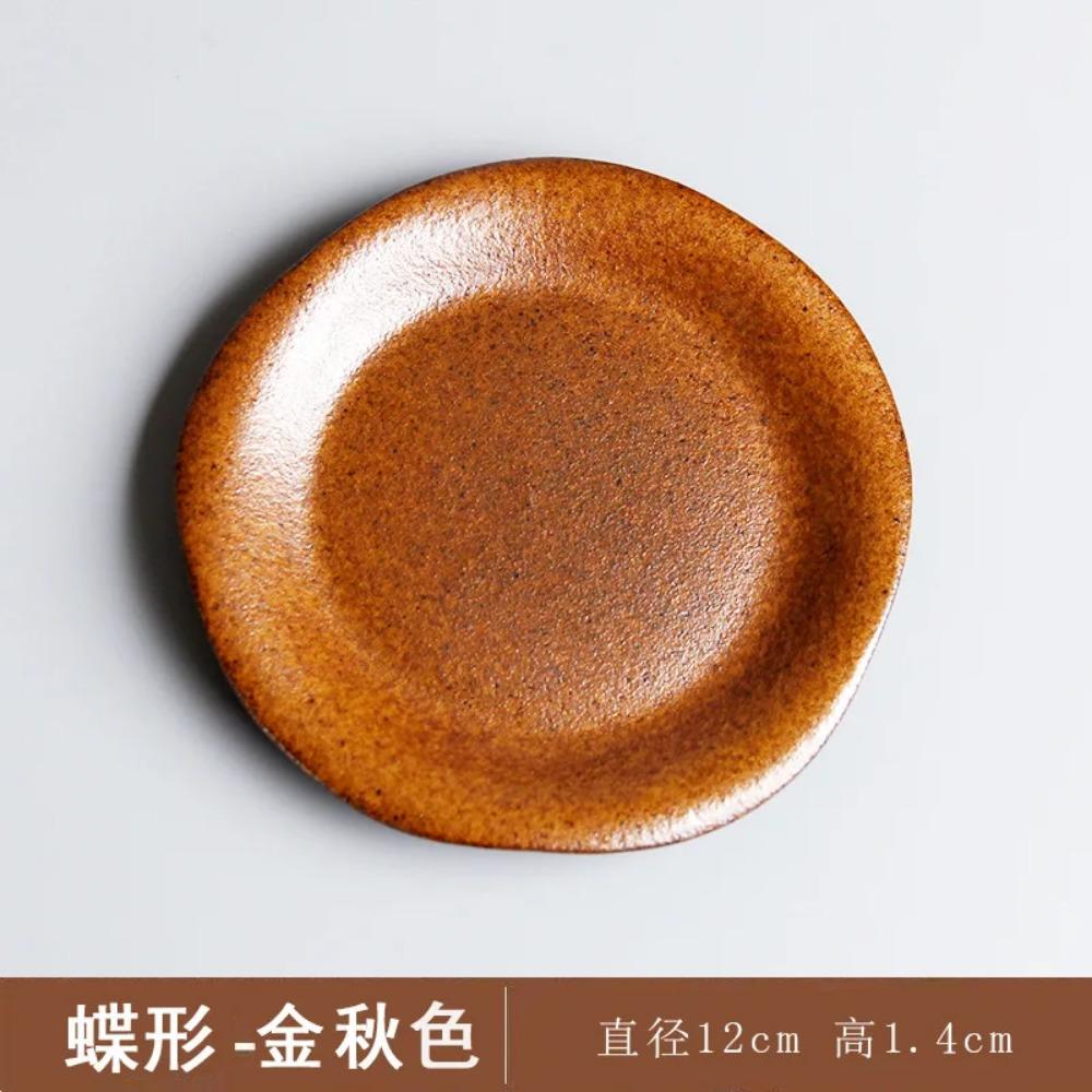 Японский винтажный набор чайных чашек Керамическая кофейная кружка Глазурь цвета ржавчины Чашка для молока для кафе с деревянной ручкой Чашка для воды Чайная чашка Посуда для напитков для дома и офиса