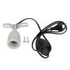 Reptile Ceramic Heat Lamp Holder E27 400W Rotatable Ceramic Heating Bulb Base with Switch