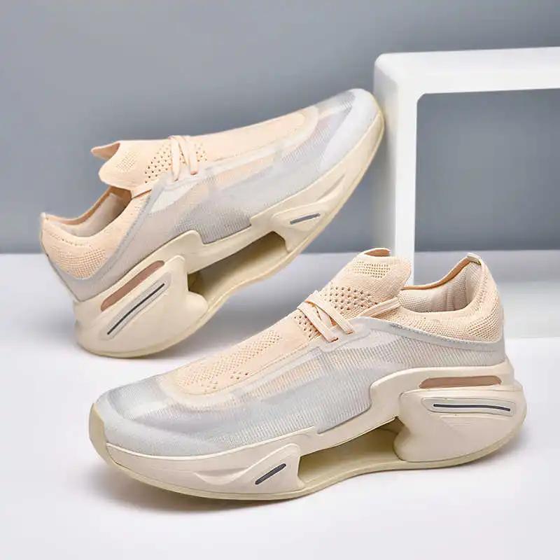 Fashion Ecoleather High Sole Women Running Sneakers Flats Women Sports Boots Loafers Shoes Women Beskets Resort New High-end Kit