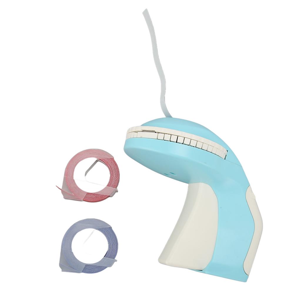 Машина для тиснения этикеток 600 точек на дюйм Ручной принтер этикеток 3D Портативный тисненый этикетировщик Writer Blue