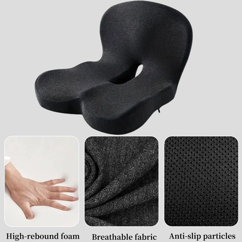 Memory Foam Seat Back Pain Support Booster Cushion Chair Car Pillow Lumbar~