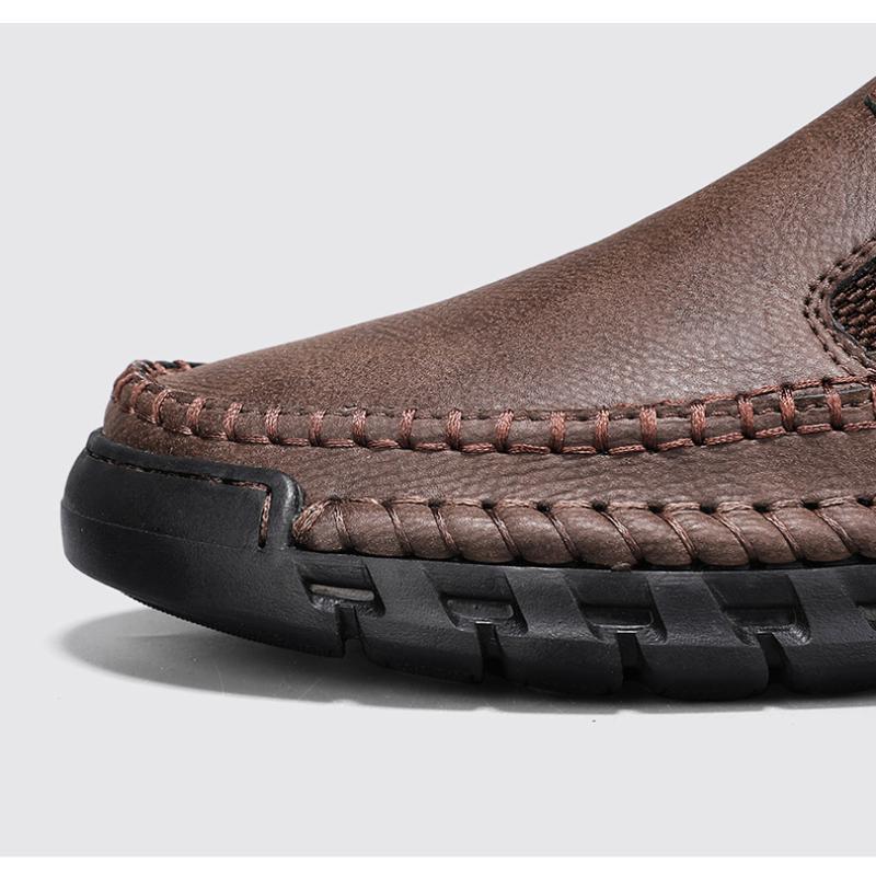 Мужская повседневная обувь, кожаные мокасины ручной работы, качественные мокасины на плоской подошве, мужские кроссовки