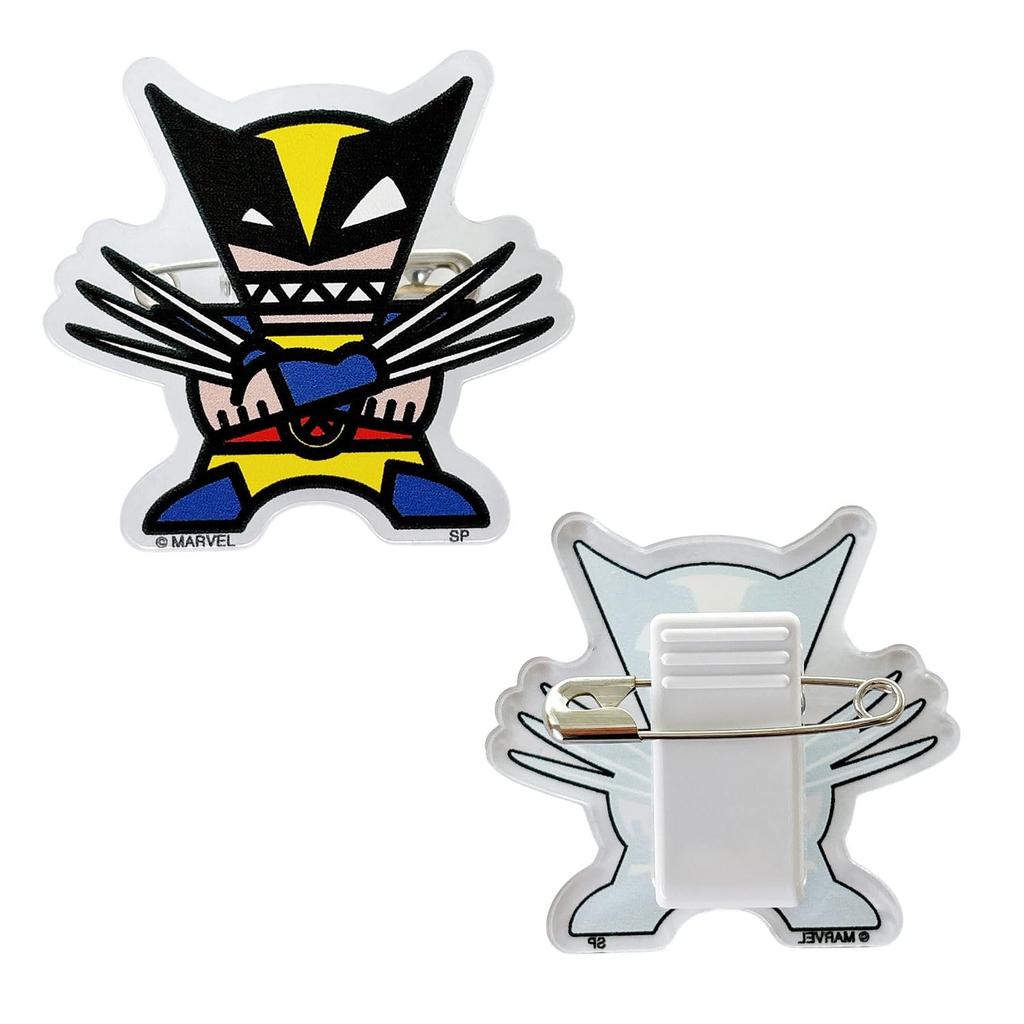 Small Planet Marvel Акриловый значок SD Полный набор из 5 штук «Дэдпул и Росомаха»