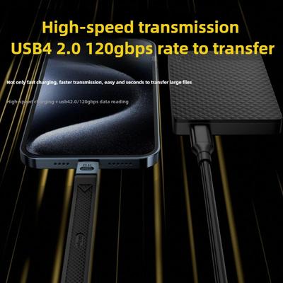 Для многофункционального кабеля передачи данных Thunderbolt 5 USB C — USB C Быстрая зарядка PD 240 Вт Вывод видео 8k Функциональная передача 80 Гбит/с