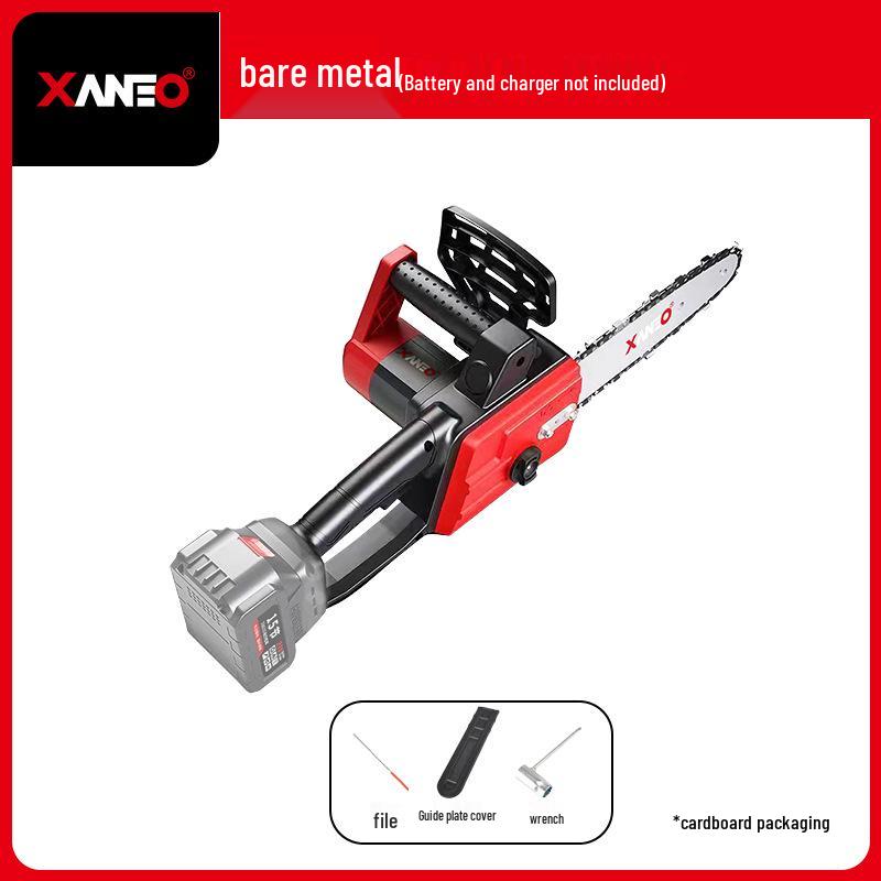 12" Brushless Cordless Electric Chainsaw - High-Power, Lithium Battery, Handheld, Ideal for Firewood and Outdoor Tree Felling.