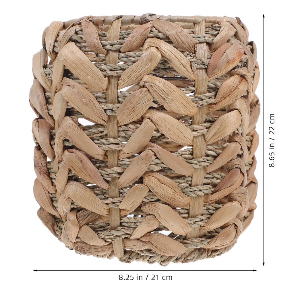 Lightweight Woven Lampshade for Ceiling Light Pendant Lamp Living Room Bedroom Study Rustic Style Decorative Lamp Cover