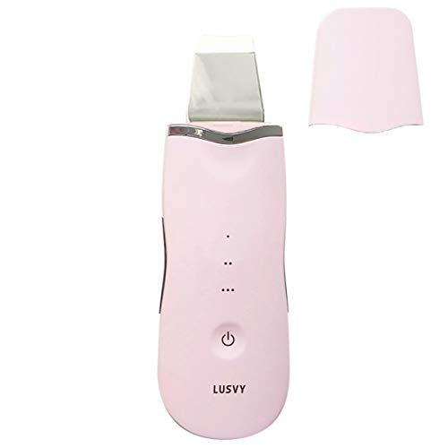 Ультразвуковой водный пилинг LUSVY L201WP, в комплекте специальный перезаряжаемый чехол, розовый