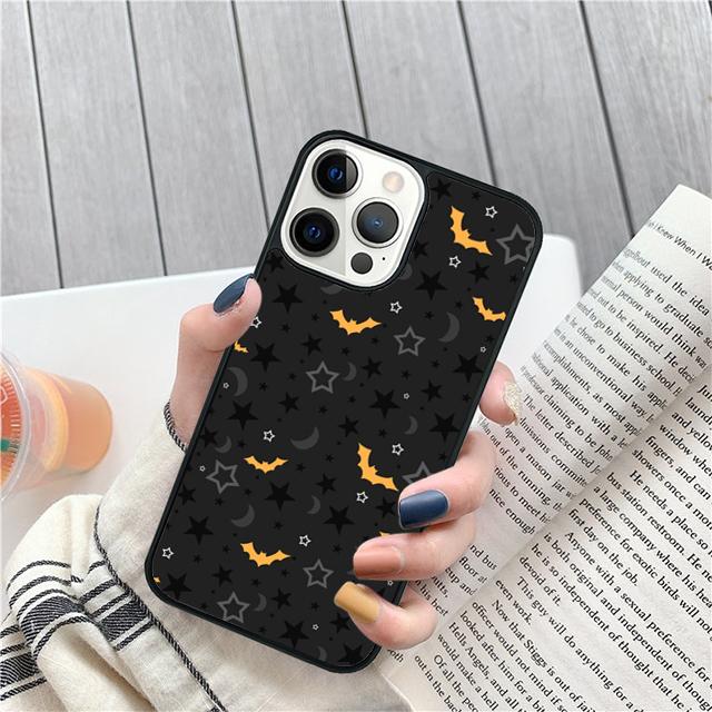 Коллаж Летучие Мыши-Вампиры Чехол-Ракушка Для iPhone 17 Air 15 16e 14 13 12 Pro Max 11 Pro Max Plus Чехол для Телефона