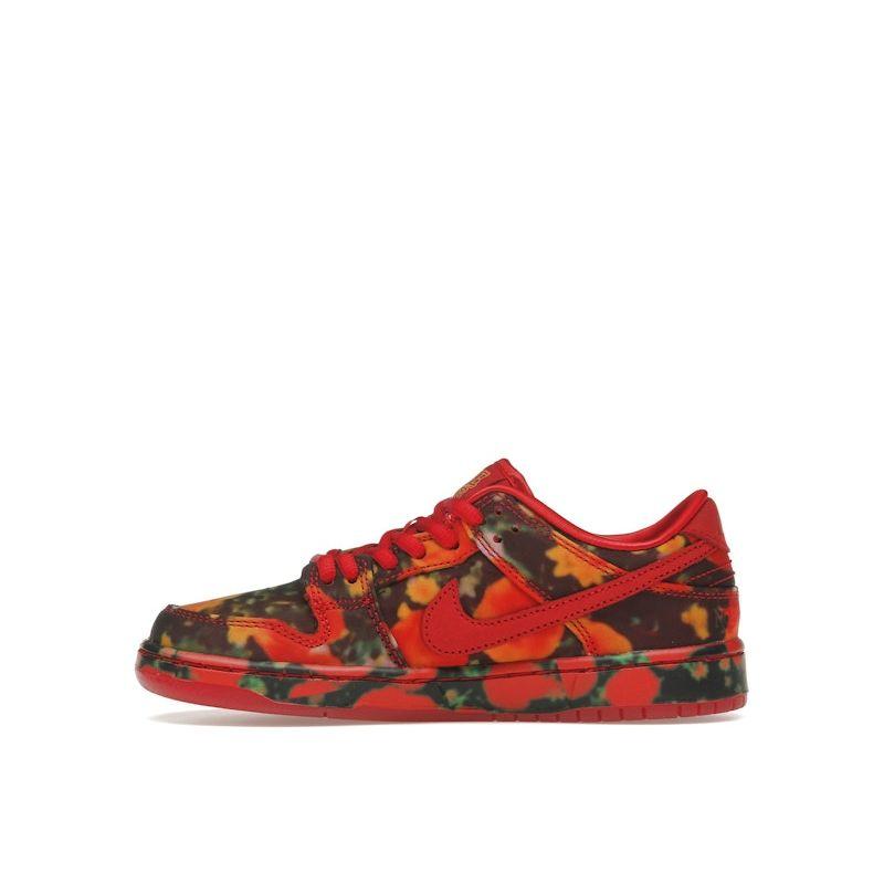 Nike SB Dunk Low Pro QS FZ1236-600 Волшебник страны Оз Поле маков PS Детские скейт-кроссовки
