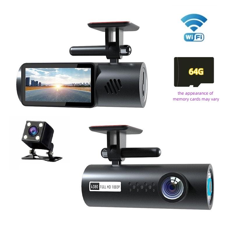 Новое WiFi-подключение мобильного телефона, двойная запись, ночное видение высокой четкости, автомобильный видеорегистратор, записывающий устройство для нанесения помады