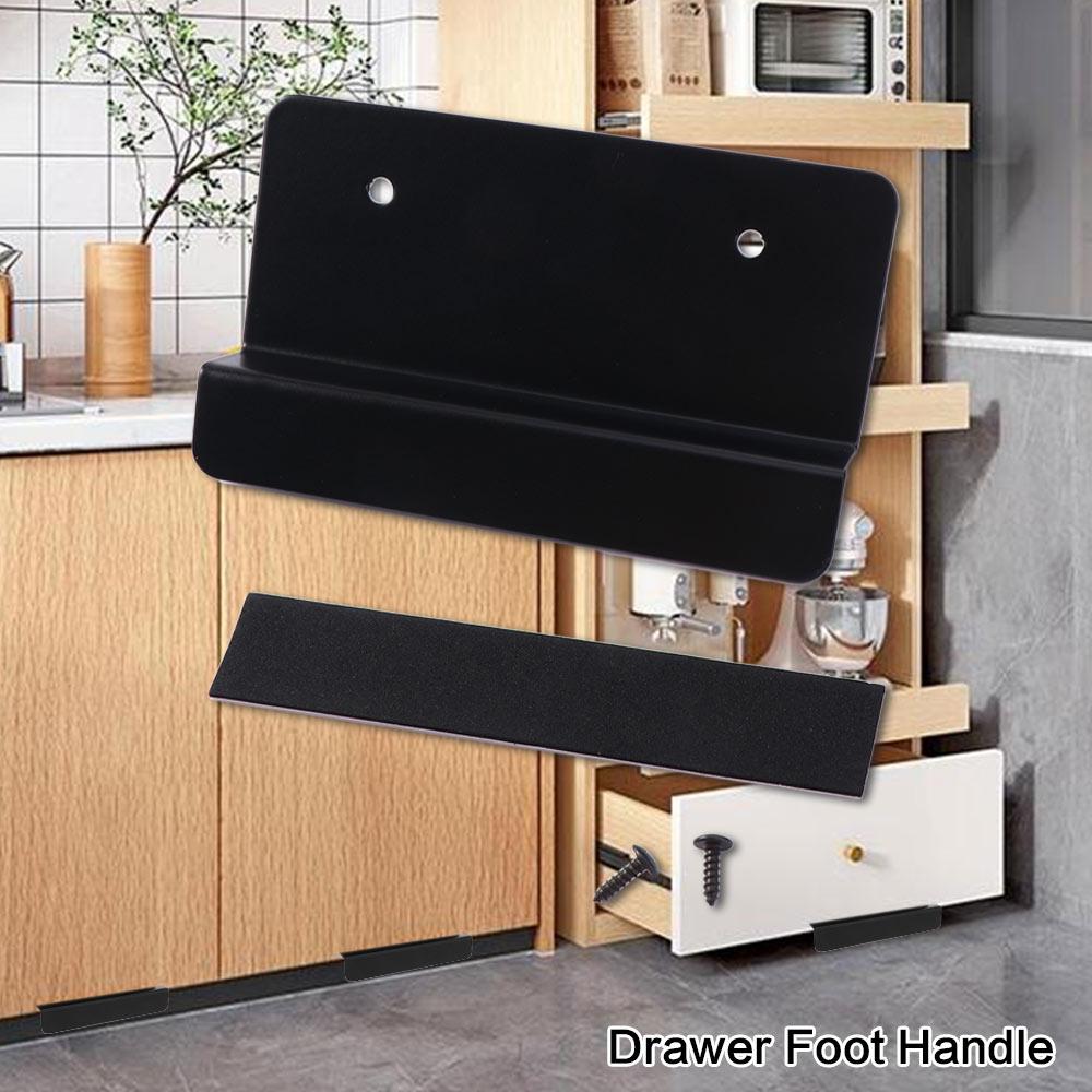 Hands-Free Touchless Cabinet Foot Pull Metal Touchless Opener Cabinet Door Handles Bathroom