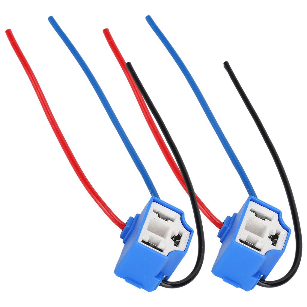 2 шт. H4 керамический гнездовой разъем для фары с кабелем 1 мм 1224 В