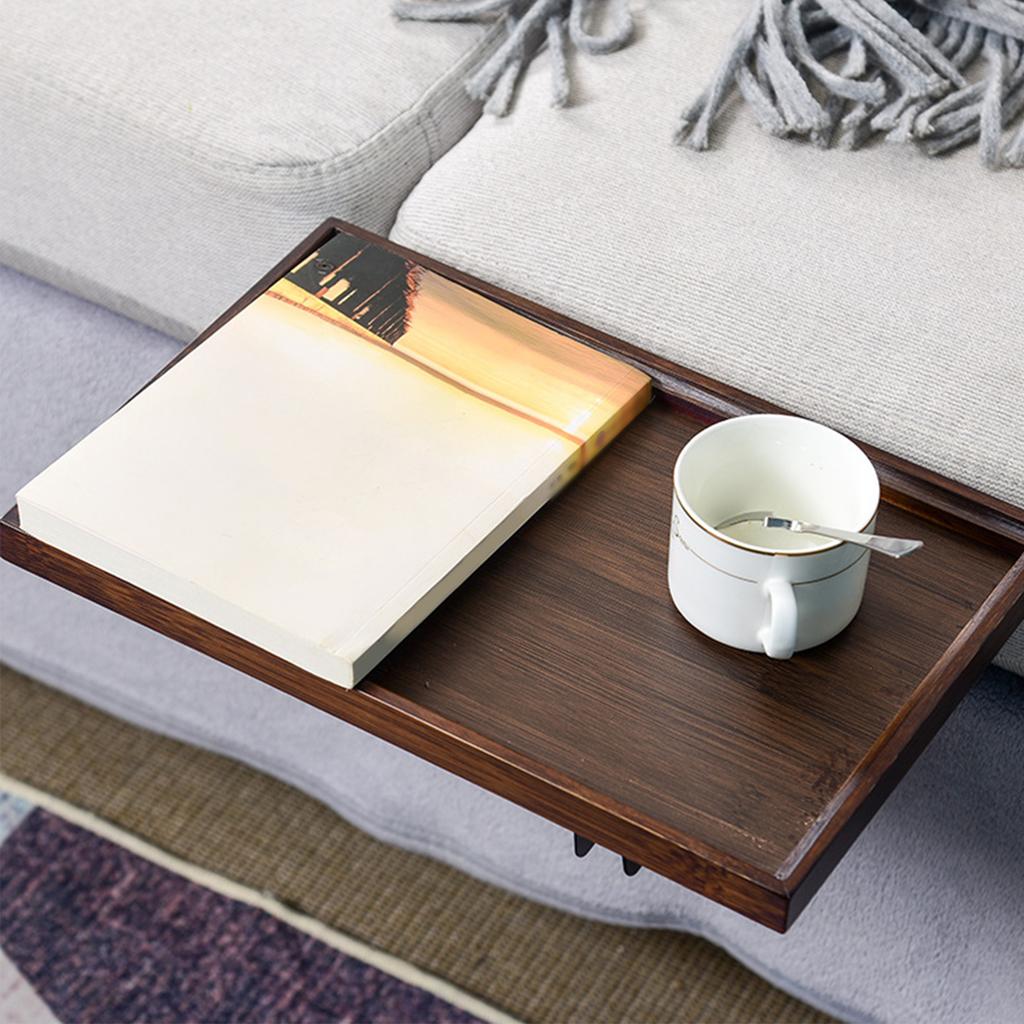 Wooden Foldable Bedside Shelf 12.91x8.66in Top Bunk Bedside Table Tray No Drilling Nightstand Organizer Tray for Dorm Room Home