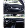 Для Honda Civic X FC1/2/5/6/8/9/450 FK7/9/5/8 2016- Коврик на приборную панель Защитная накладка на приборную панель Панель приборов Противогрязевой коврик на приборную панель