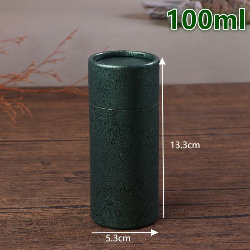 Круглая картонная подарочная коробка Упаковка для флаконов косметических эфирных масел Упаковка для помады Упаковка для духов Коробки из крафт-бумаги