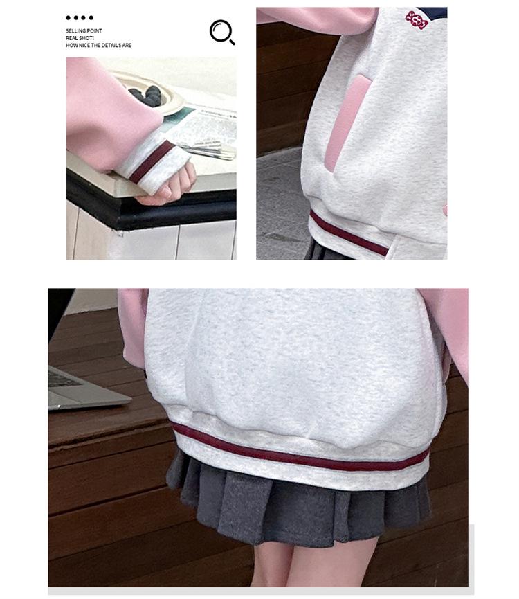 Стильные бейсбольные куртки для девочек весна-осень 2025 для детей среднего и старшего возраста