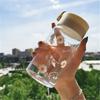 Пластиковые бутылки для воды 500 мл Ромашка Прозрачные Матовые Стакан для сока и воды Спортивная бутылка для улицы Дорожная бутылка с портативной веревочной ручкой