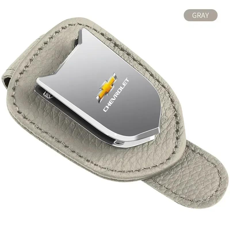 dbpagn1 Car Sunglasses Holder Glasses Ticket Card Storage Clip For Chevrolet Spark Captiva Cruze Malibu Equinox Trax Camaro Blazer