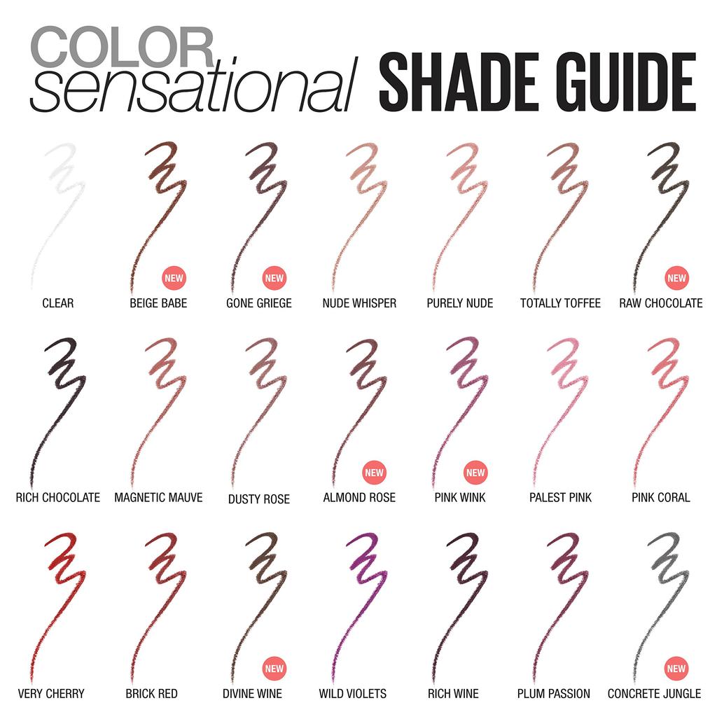Maybelline New York Sensational Формирующий карандаш для губ Пастельно-розовый Розовый 0,01 унции