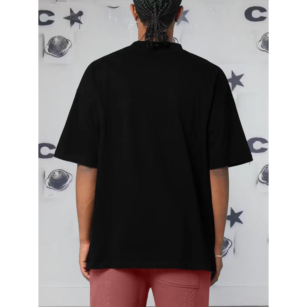 Футболка мужская из хлопка плотностью 200 г с круглым вырезом и коротким рукавом, с принтом на тему концерта The Clash