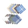 Men's Hankies 40cm Bandanas Wipe The Sweat Towels Plaid Casual Pocket Square for