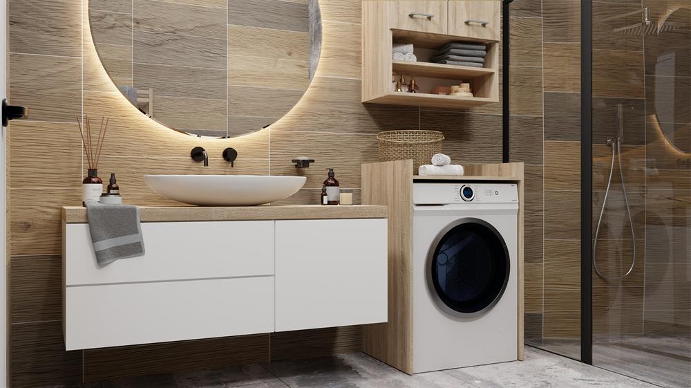 Bathroom Cabinet For Washing Machine Pola Np Color Sonoma Oak