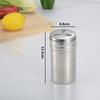 Stainless Steel Pepper Bottle with Rotating Cover Seasoning Storage Can Spice Jar Salt Sugar Container Kitchen Tools