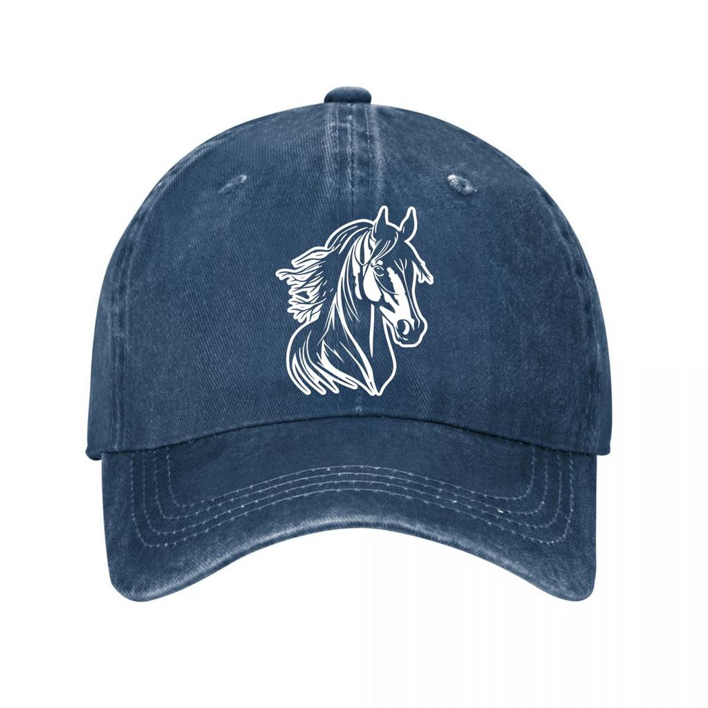 Horse Vintage Baseball Cap New Vintage Washed Cotton Baseball Cap Parent Kids Sun Hats
