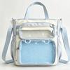 Multi-color Shoulder Bag Cream Color Crossbody Bag Fashionable Portable Tote Bag  Women