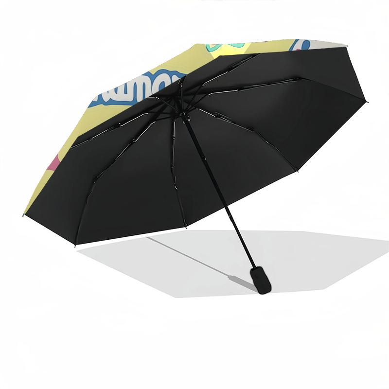 1pc Cinnamoroll Space Adventure Automatic Folding Umbrella - Portable 3-Fold Design with Iron Frame, Outdoor for Fans, Travelers, Everyday Use, Festiv