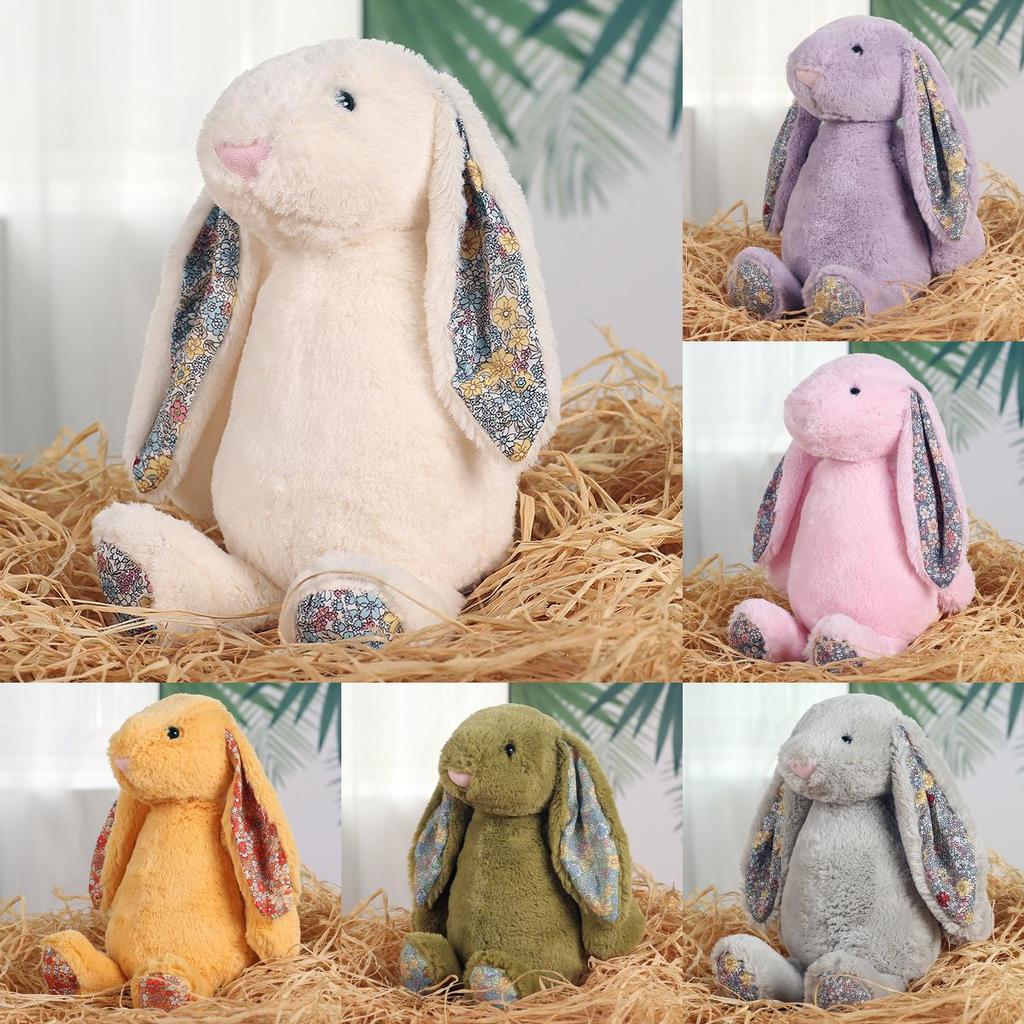 Плюшевая игрушка Цветочный Кролик с коротким мехом для детей и в подарок