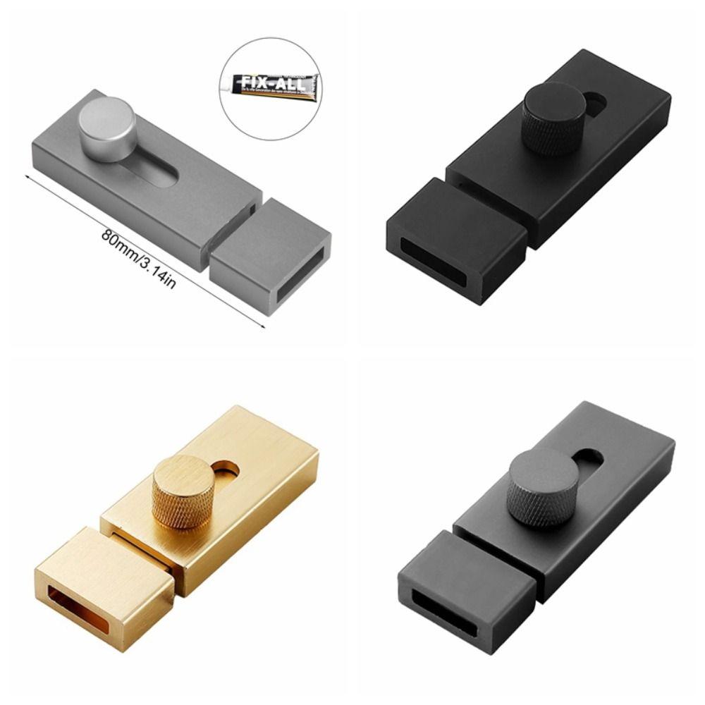 Punch-free Door Bolts Catch Lock Aluminum Zinc Zinc Alloy Sliding Door Bolt Lock Garden Gate Shed